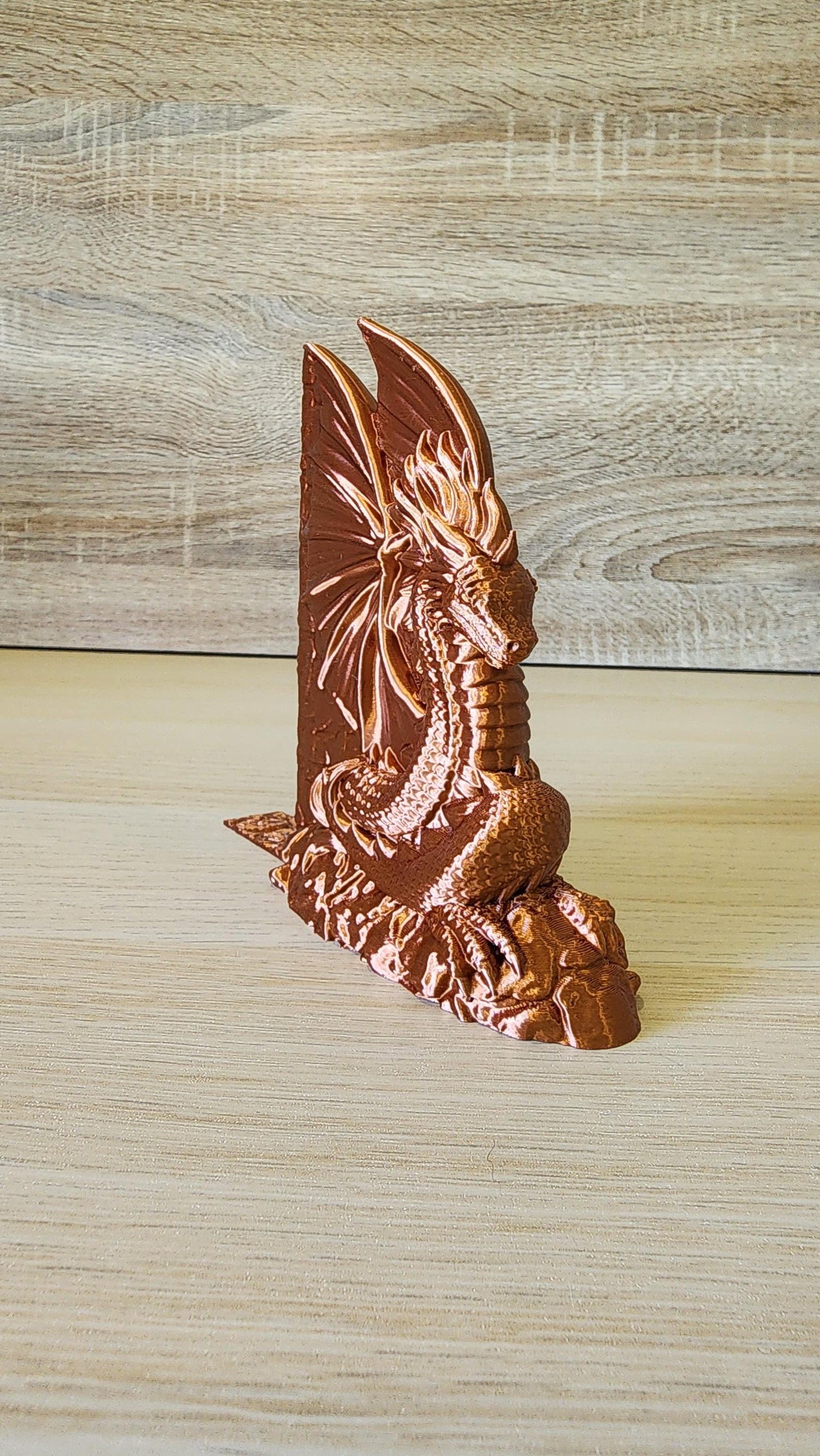 Majestic Dragon Bookends – Fantasy Home Decor, Unique Gifts for Book Lovers