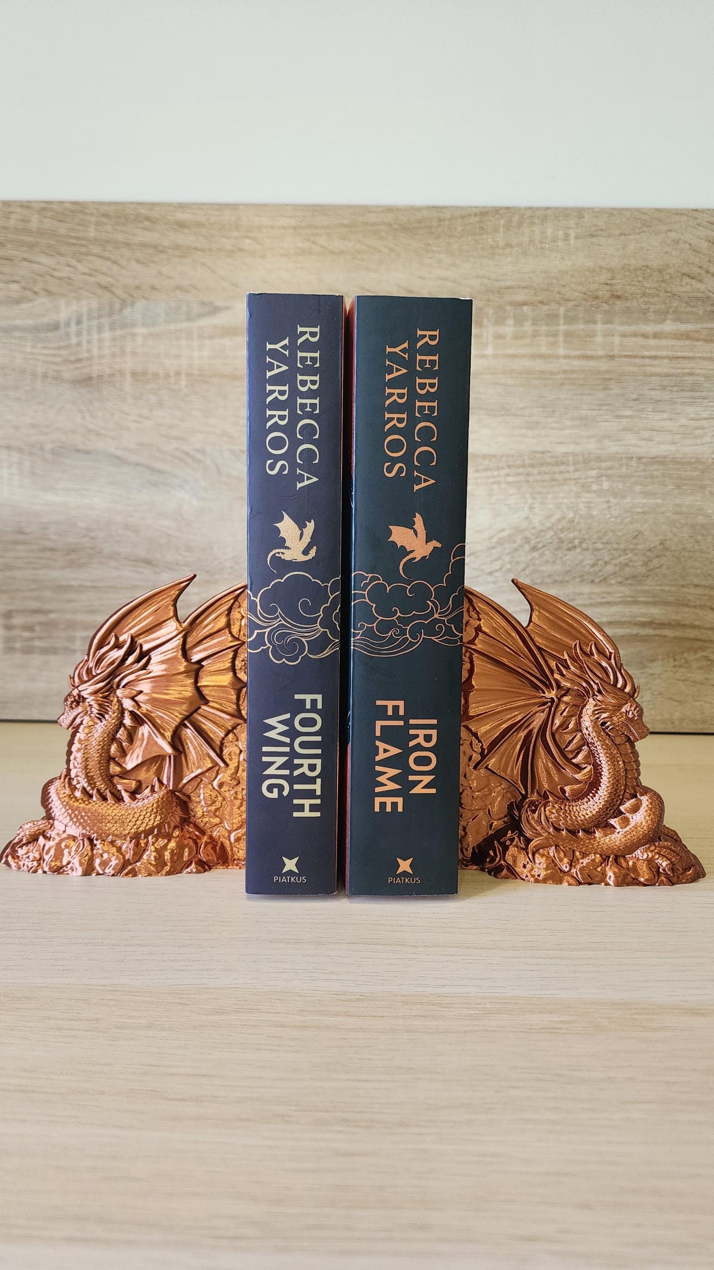 Majestic Dragon Bookends – Fantasy Home Decor, Unique Gifts for Book Lovers