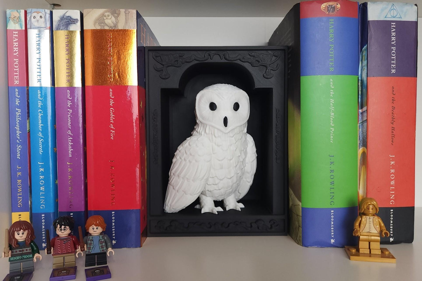 Owl Book Nook – Magical Bookshelf Insert with Framed Display Options