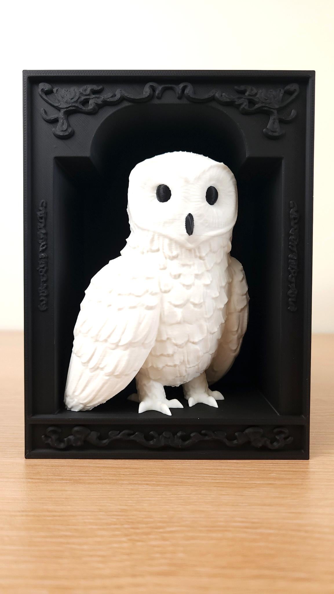 Owl Book Nook – Magical Bookshelf Insert with Framed Display Options