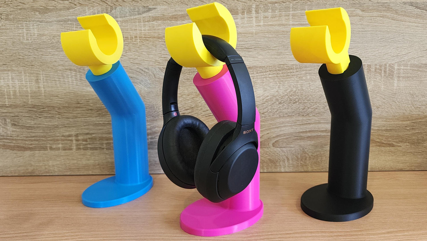 Minifig-Inspired Headphone Stand – Bold Desk & Gaming Display