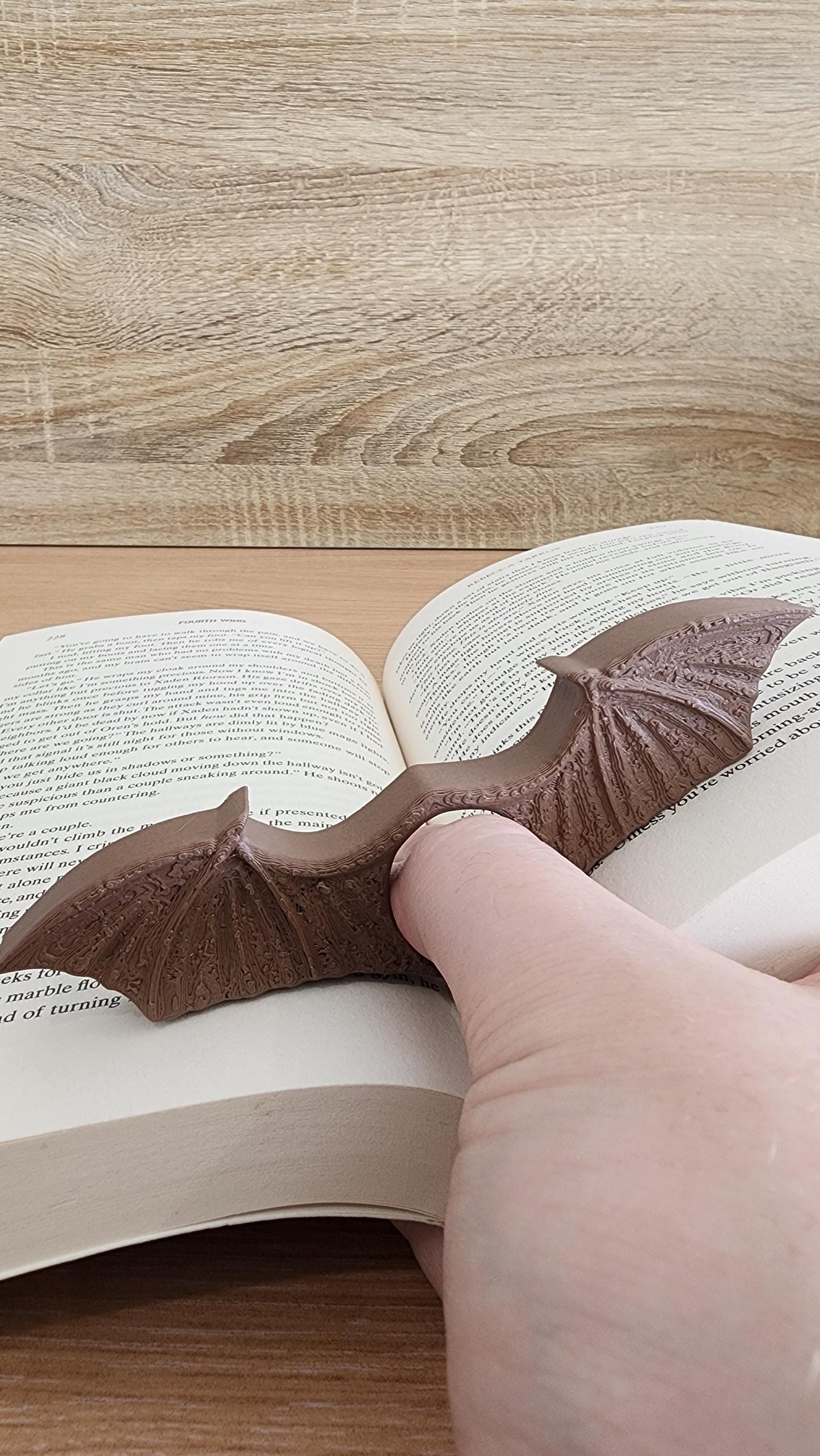 Winged Thumb Page Holder – Fantasy Reading Accessory