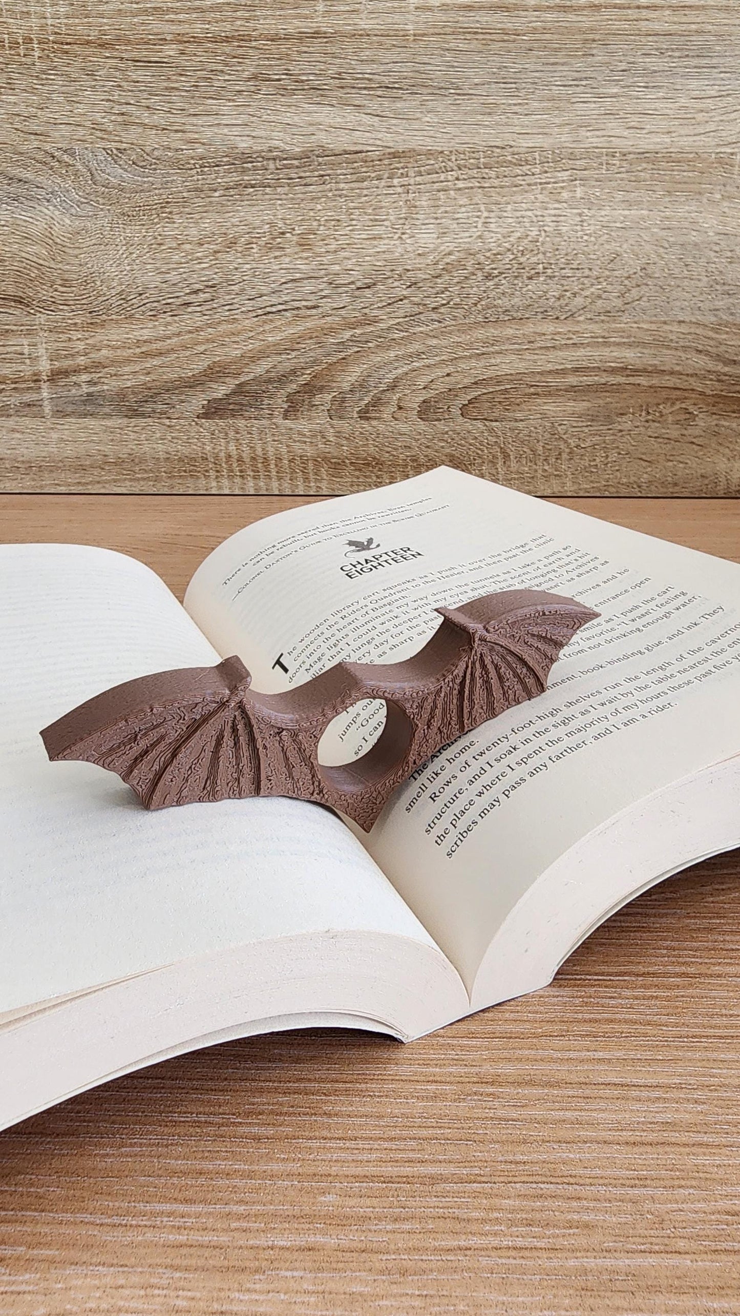 Winged Thumb Page Holder – Fantasy Reading Accessory
