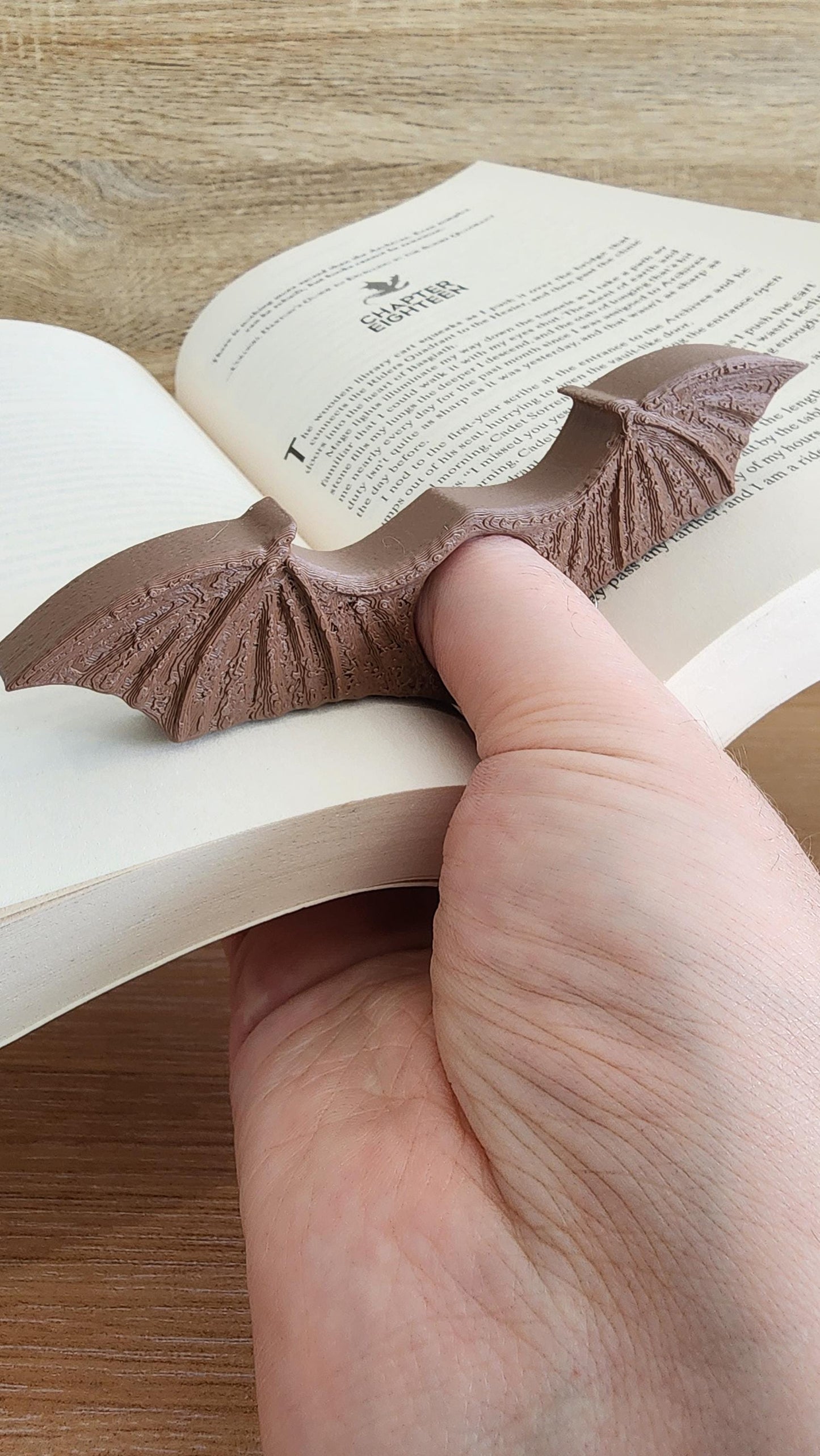 Winged Thumb Page Holder – Fantasy Reading Accessory