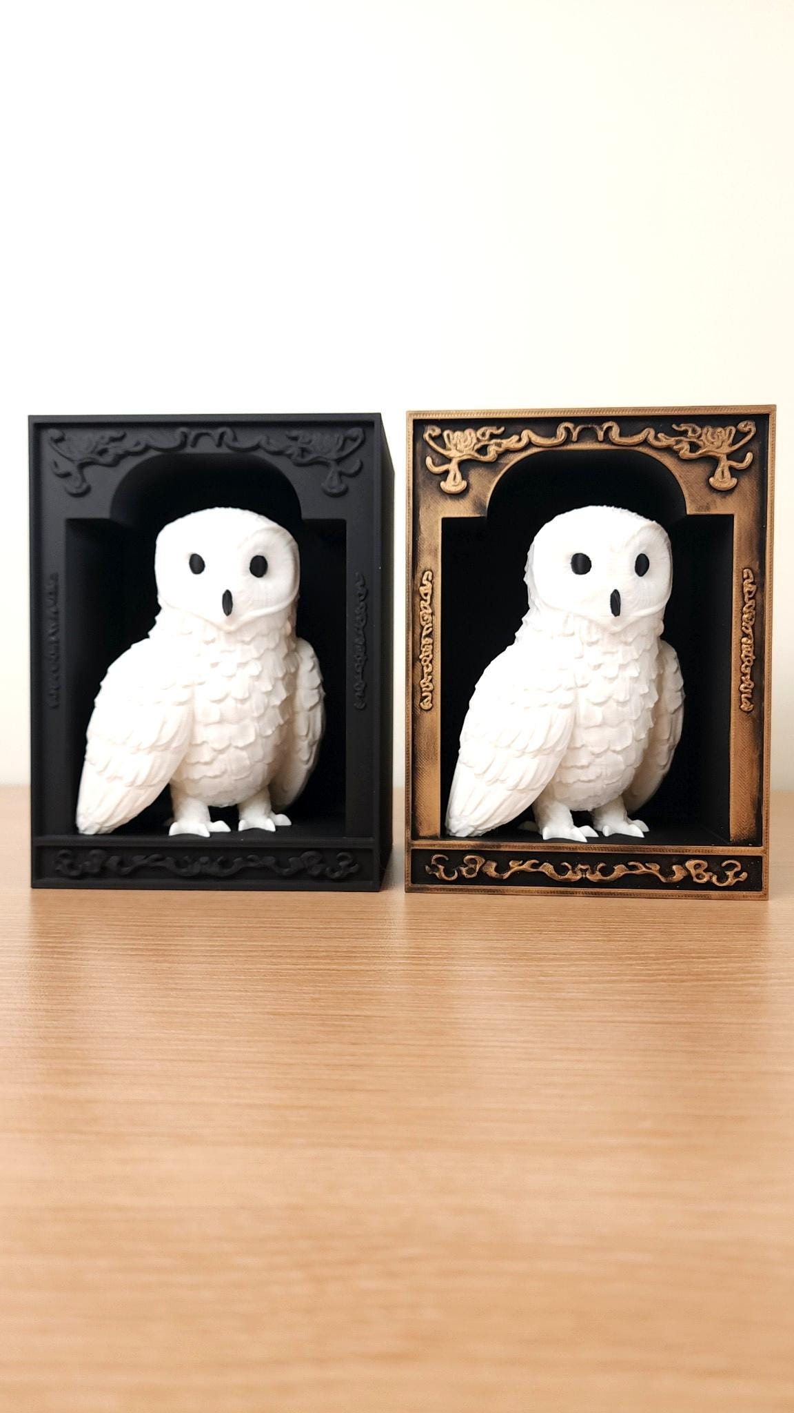 Owl Book Nook – Magical Bookshelf Insert with Framed Display Options