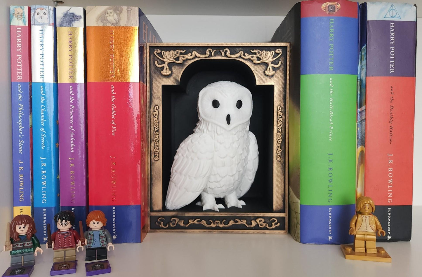 Owl Book Nook – Magical Bookshelf Insert with Framed Display Options
