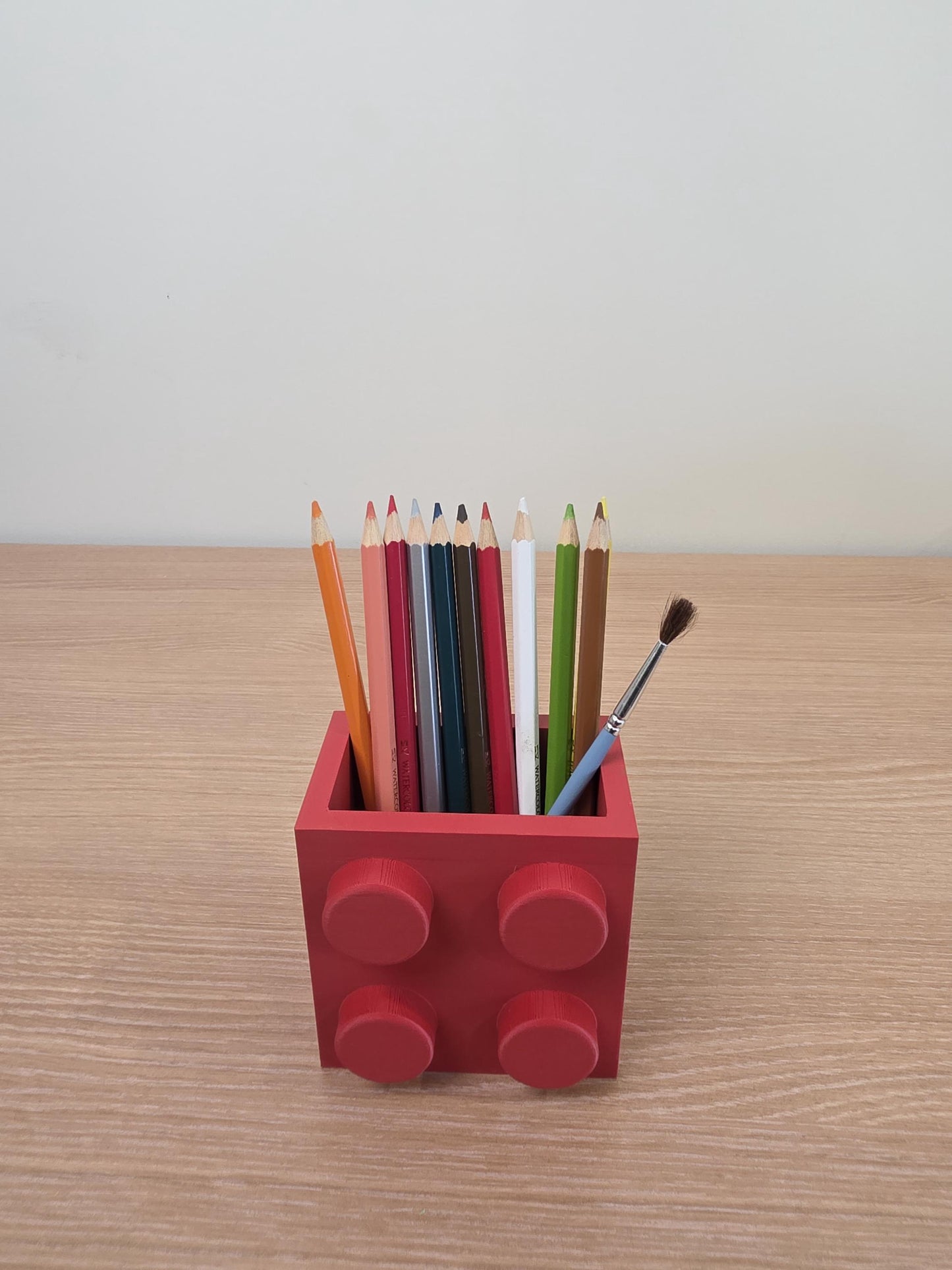 Brick-Inspired Pencil Holder / Desk Organizer