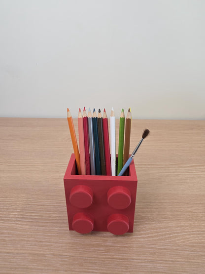 Brick-Inspired Pencil Holder / Desk Organizer
