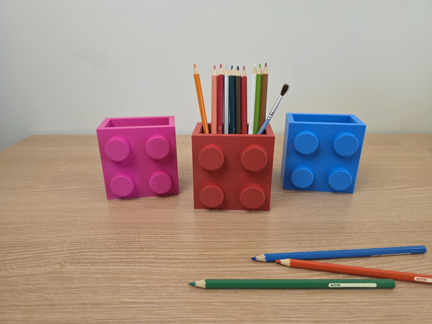 Brick-Inspired Pencil Holder / Desk Organizer